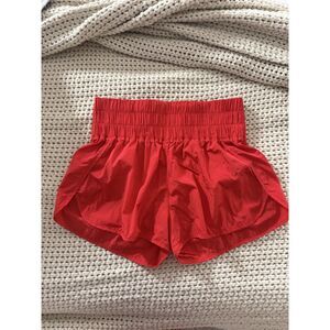 Red Athletic Short High Waist Short Altard State Medium